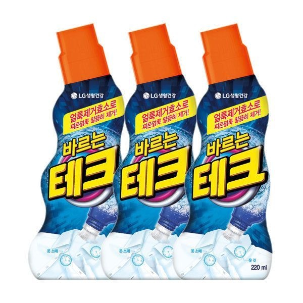 바르는 테크 얼룩제거제 220ml 3개