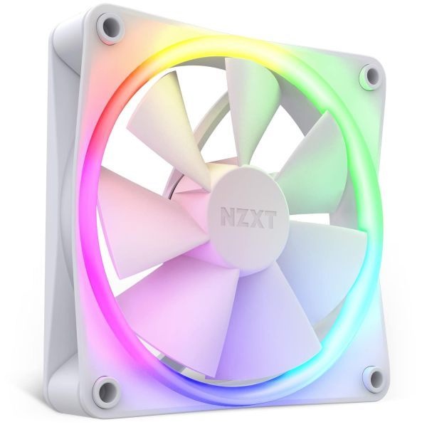 NZXT [해외] NZXT AER F120 RGB 화이트 고성능 공기 흐름 팬 단품 255343