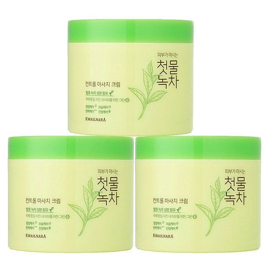 조은하우스 과일나라 첫물녹차 컨트롤 마사지 크림 300ml 3개 954977