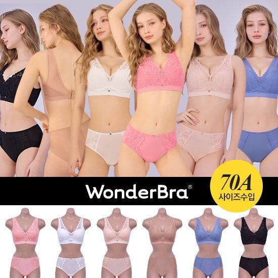 [Wonderbra] 원더브라 뉴 컴피글램 브라팬티 12종 세트 WB169_00