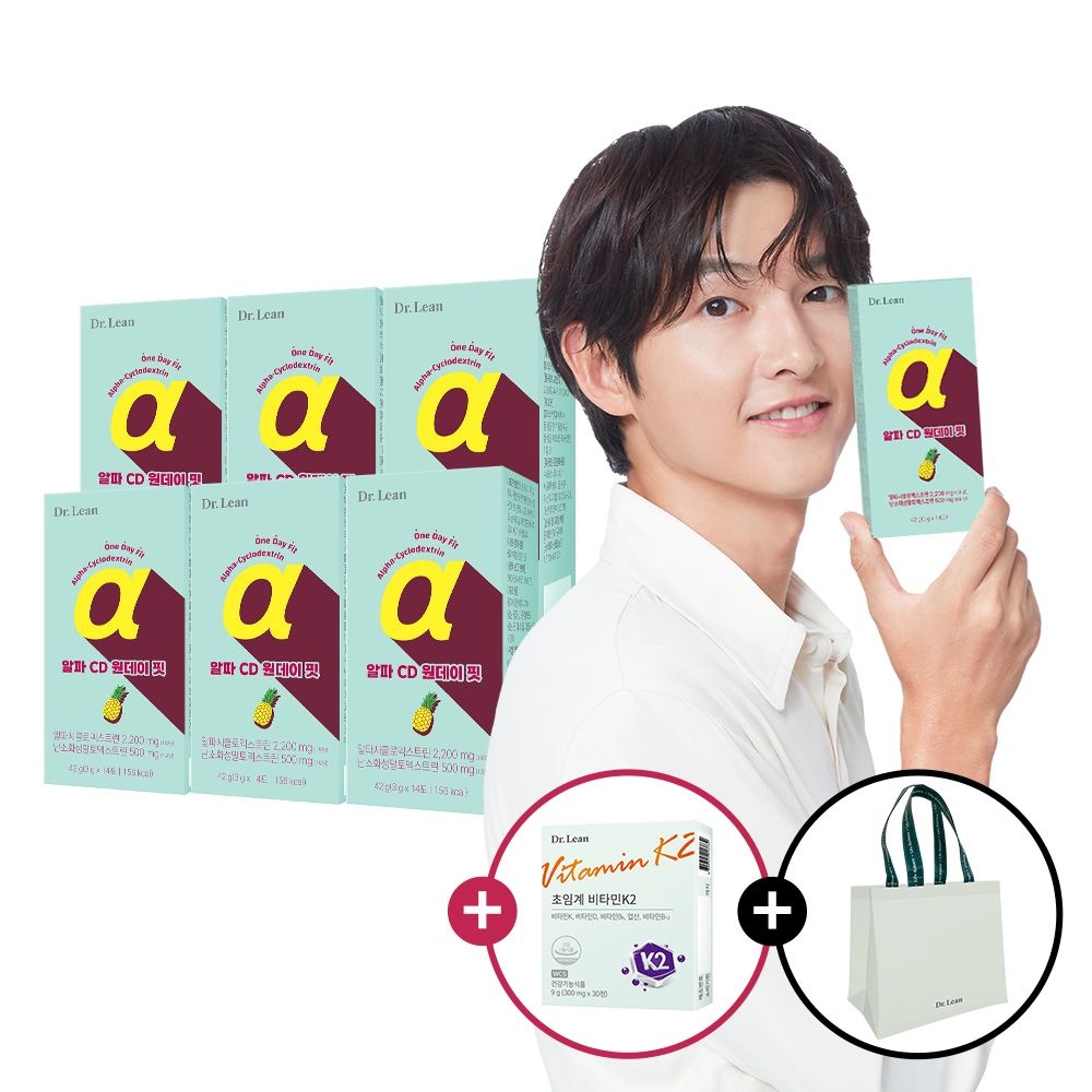 [6박스] 닥터린 알파 CD 원데이 핏 알파시클로덱스트린 알파시디 14포, 6개