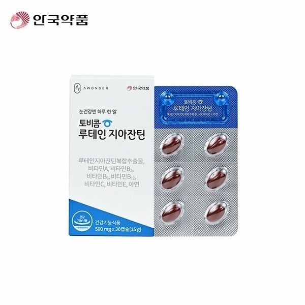 [패션플러스][안국약품]안국약품 토비콤 루테인지아잔틴 4개월.