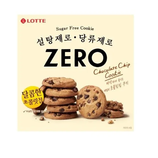 롯데 제로 초콜릿칩 쿠키 (168G)