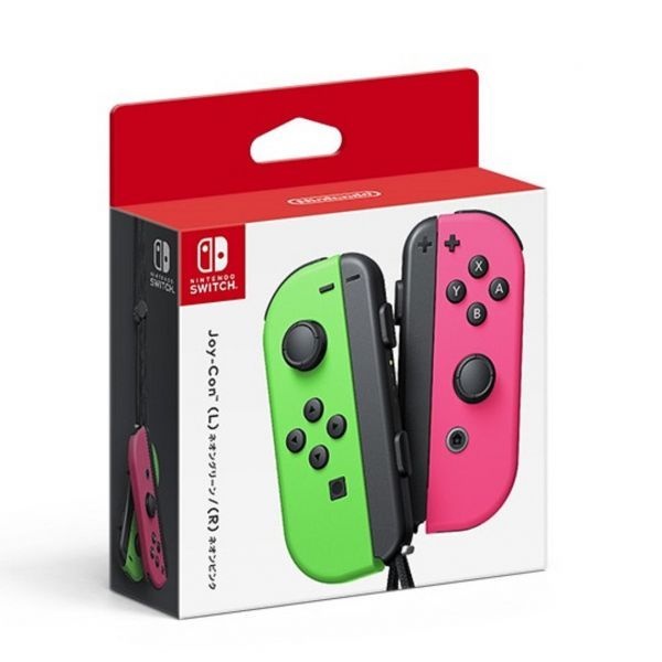 Nintendo [해외] 닌텐도 스위치 조이콘 좌 우 네온 그린 핑크 스플래툰 2 일본 직수입 318015