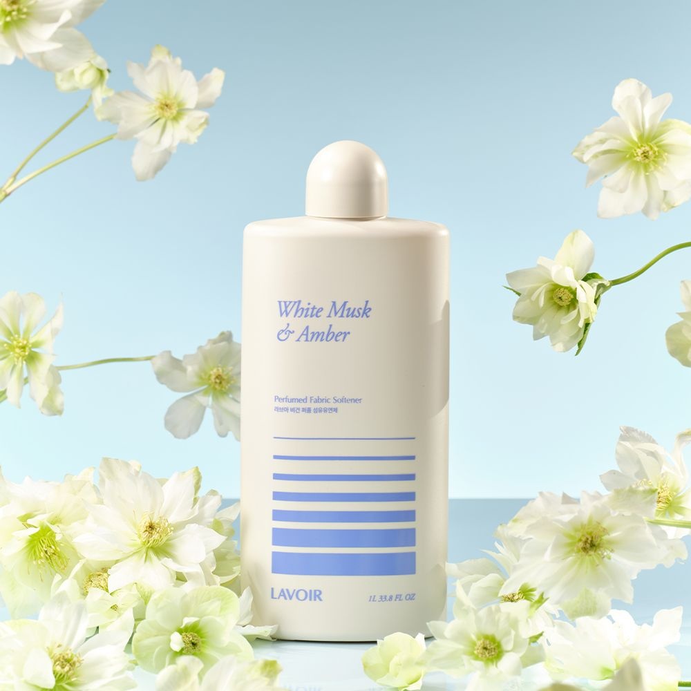 LAVOIR 라브아 퍼퓸 비건 섬유유연제 화이트머스크앰버, 1L, 1개