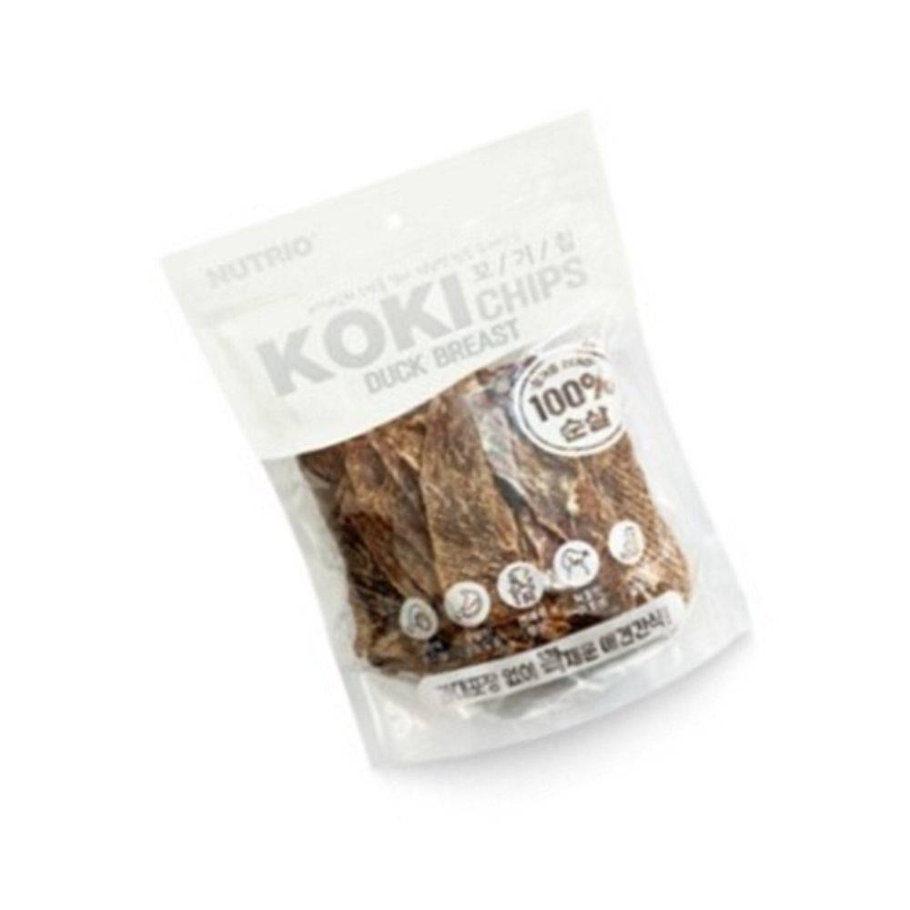 무지스토어 뉴트리오 오리가슴살 꼬기칩 500G 멍멍이간식 애견오리육포 강아지저칼로리간식
