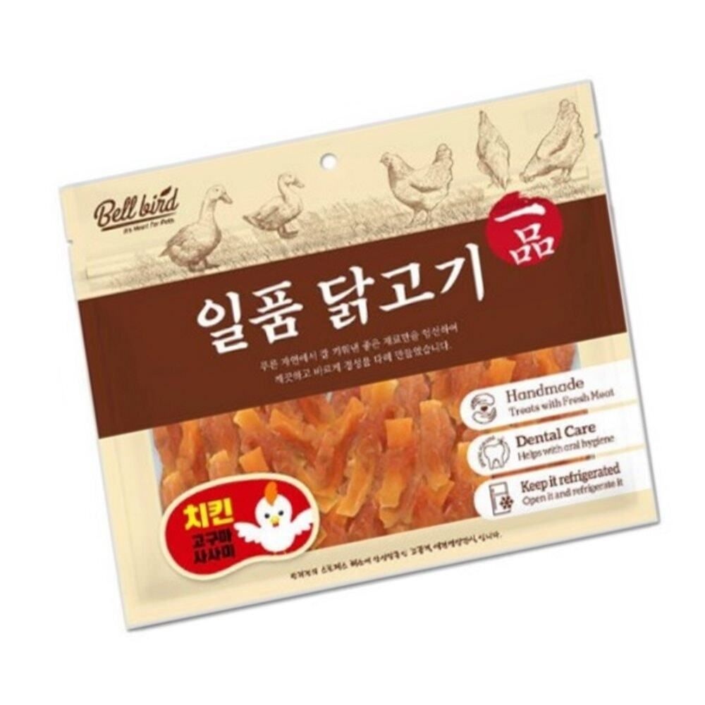 무지스토어 일품 치킨 고구마사사미 300G 애견간식 펫푸드 벨버드