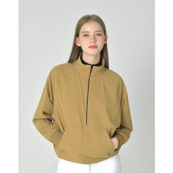 헤지스골프 [25FW [ONLINE EXCLUSIVE카멜 여성 포켓 집업 아노락 점퍼 HWJU5C901CM 520759