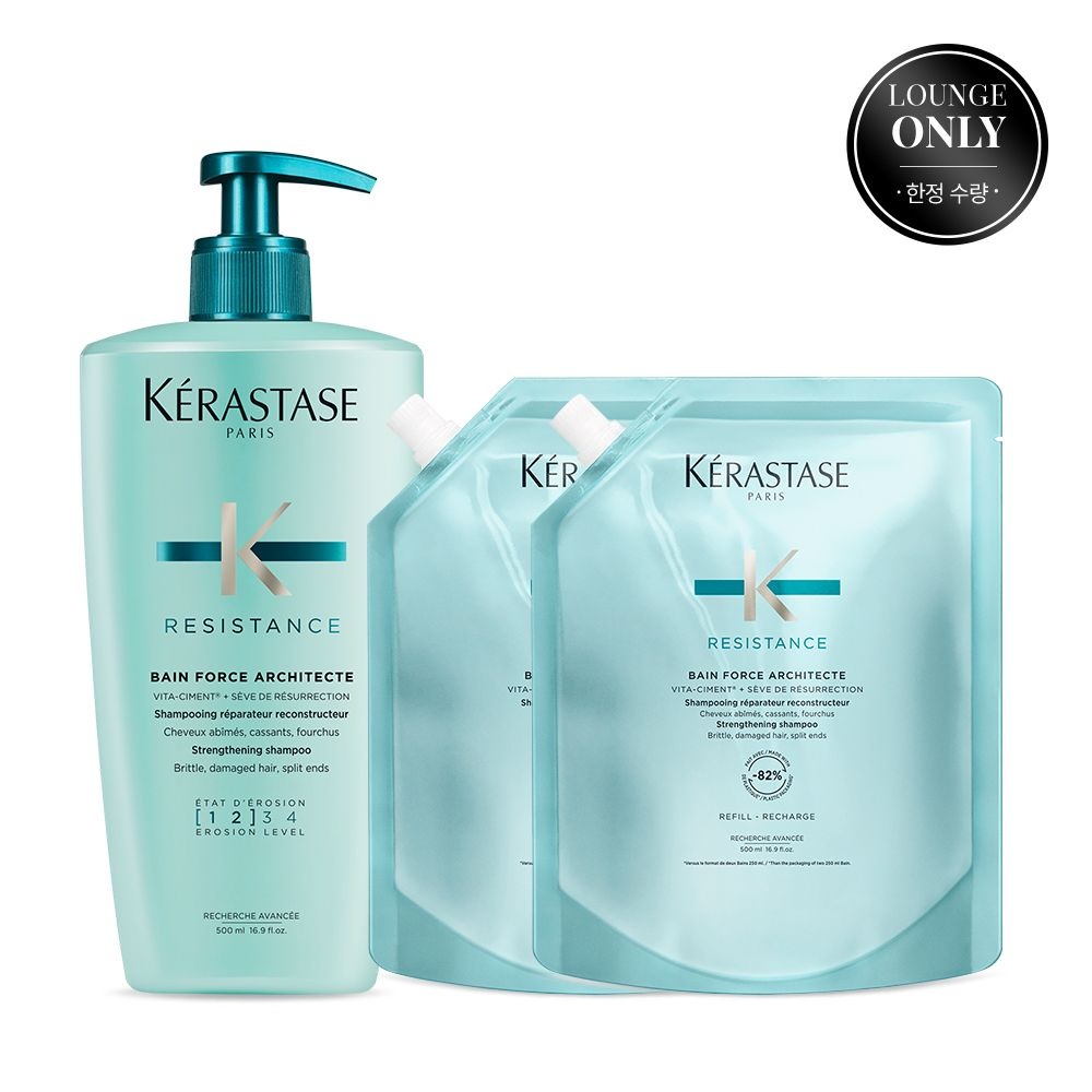 케라스타즈 방 포스 아키텍트 대용량 샴푸 1.5L (본품 500ml+리필 500mlx2)