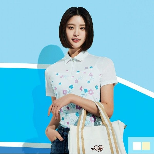 비티알 [하프클럽]비티알 여성 여름 카라 반팔 티셔츠 루베라(S)(여) BUT4832W