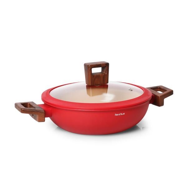 나리히라 레드앤블루 IH 전골냄비 22cm / 인덕션 세라믹냄비 양수 646653