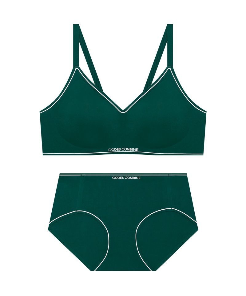 코데즈컴바인 INNERWEAR 라인포인트 무빙젤리 스포츠 브라 팬티 세트_다크그린 CEWBRB51DGR_BPB51DGR 129958