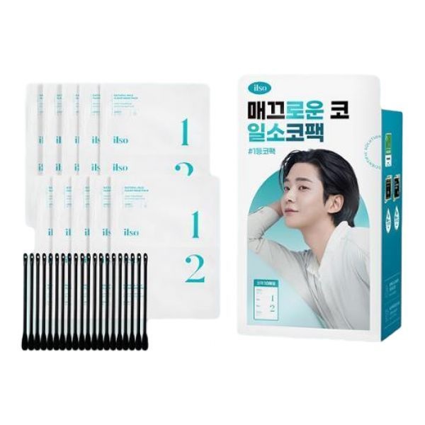 코팩/피지순삭 일소 네추럴 마일드 클리어 노우즈 팩 10매 대용량