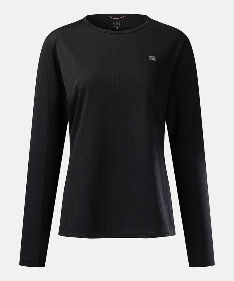 코오롱스포츠 KOLON SPORT HERO 여성 니트도트 긴팔 티셔츠 JKTBX26056BLK 등산화, 바람막이, 바지, 반바지, 반팔티