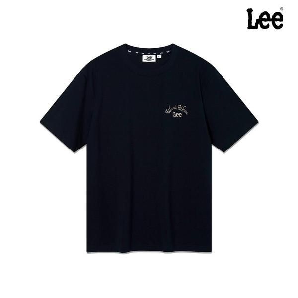 LEE LEE 퍼프 타이포 반팔 티셔츠 네이비 LE2602ST11NA DZV540 JHW397