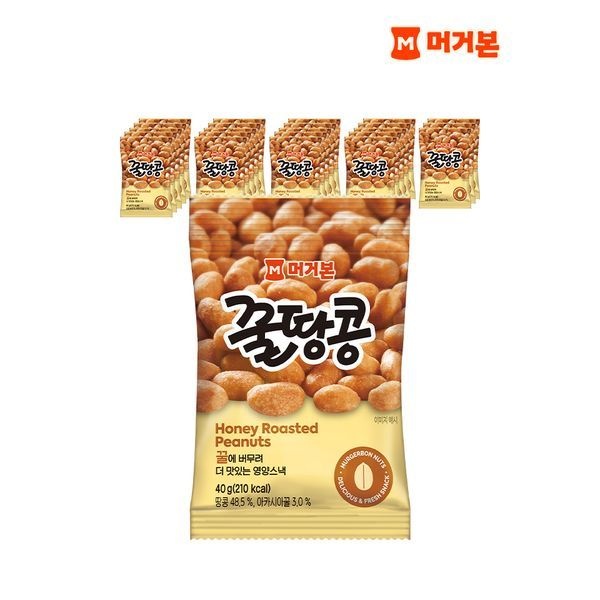 머거본 [하프클럽]견과류 꿀땅콩 40g x24봉