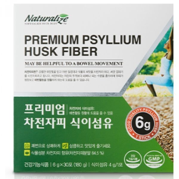 네추럴라이즈 프리미엄 차전자피 식이섬유 배변활동 30포, 6개