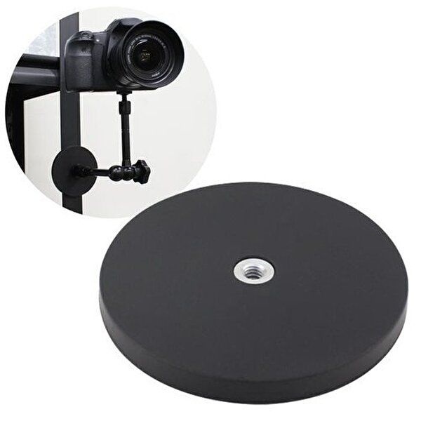 [셀러허브 가전]1/4 나사 홀 자석 마운트 브라켓 88mm 카메라 홈캠 LED 조명 (52811332)