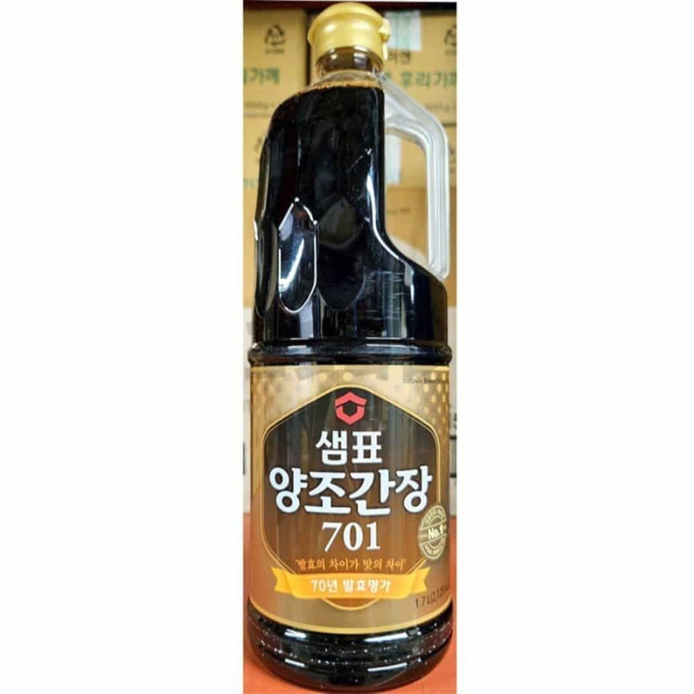 둘섭 양조간장 샘표 701 1.7L 튀김간장 겉절이간장 새우장간장 콩나물무침간장