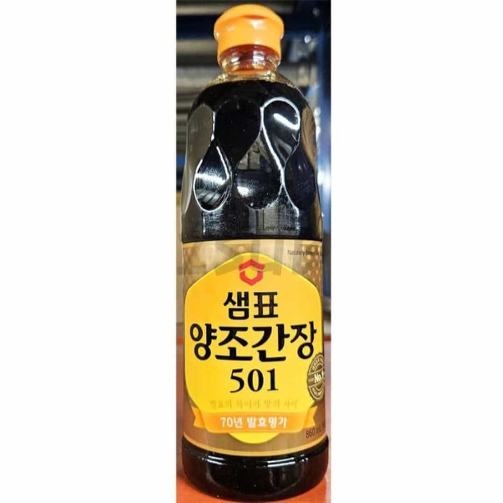둘섭 양조간장 샘표 501 860ML X12 시금치무침간장 간계밥간장 무침간장 꽃게간장