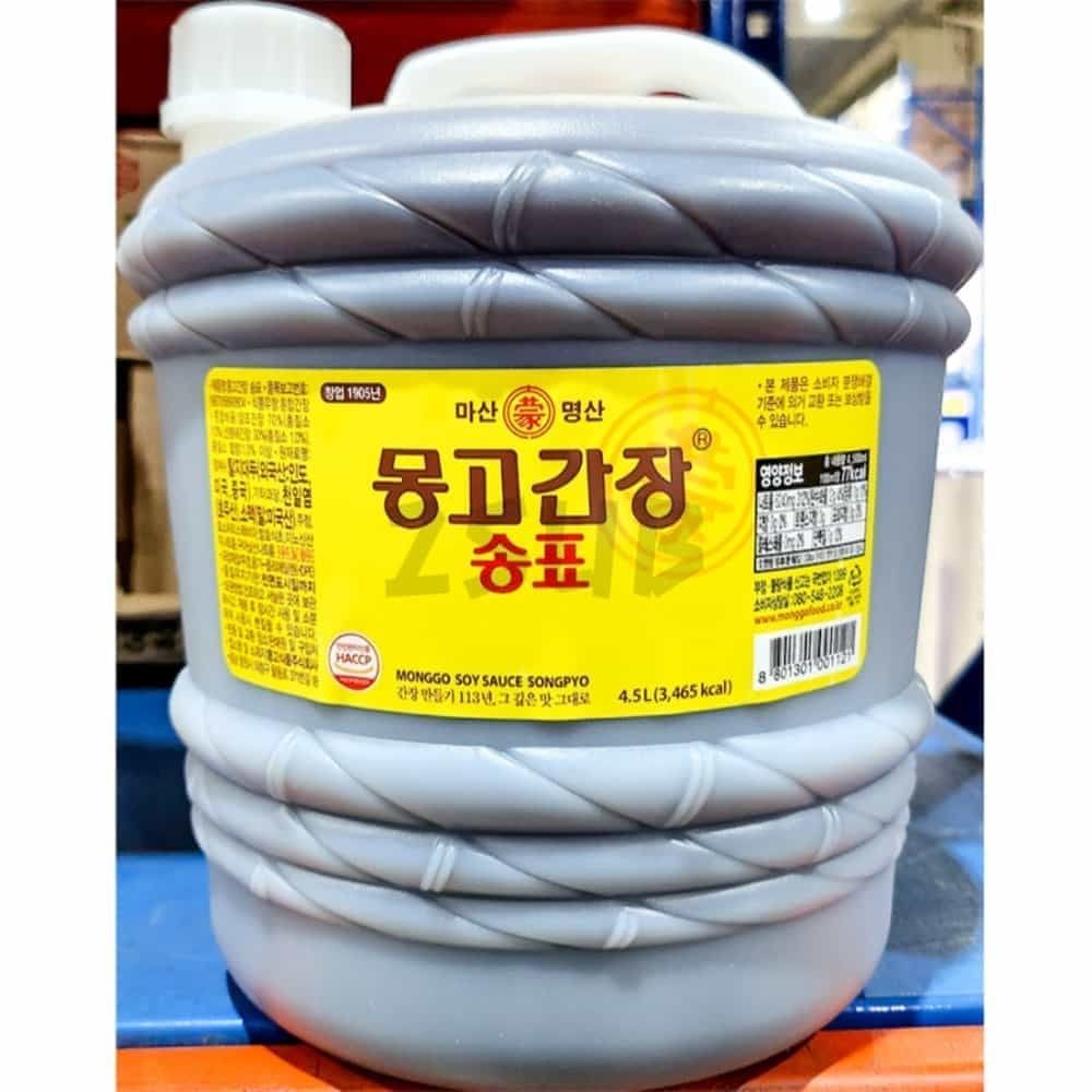 둘섭 몽고간장 송표 4.5L 계란장간장 튀김간장 간장계란밥간장 시금치무침간장