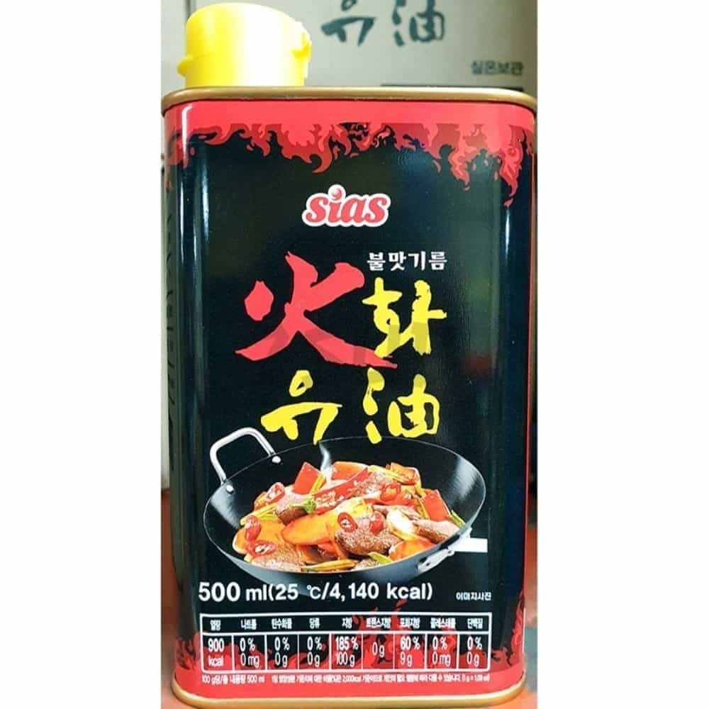 둘섭 불맛기름 시아스 500G 마파두부고추기름 순두부찌개소스 고추잡채소스 짬뽕고추기름