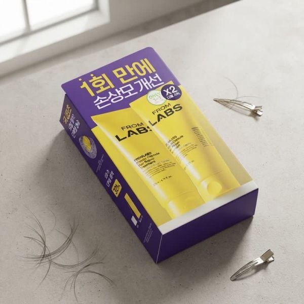 프롬랩스 단백질 흡착 트리트먼트 200ml 더블 기획 손상모 케어 헤어팩 세트 No.1858082