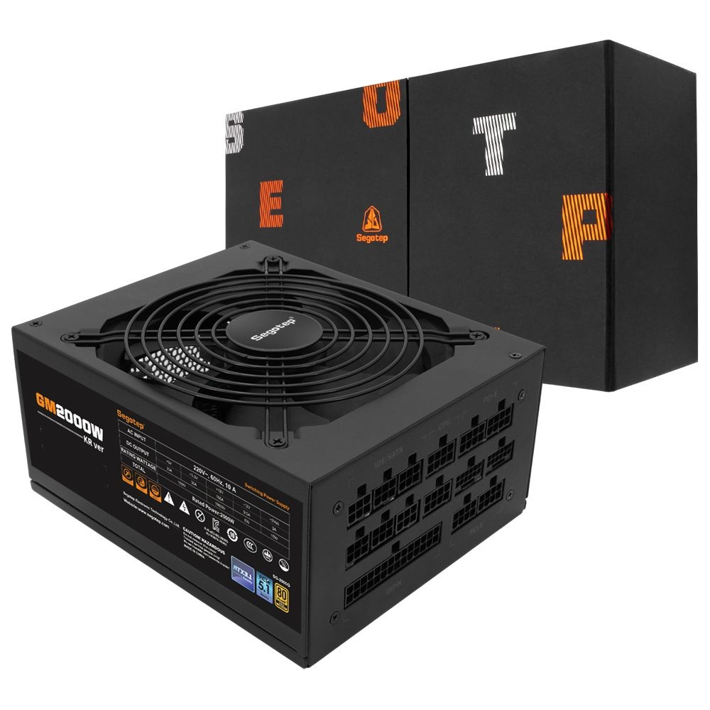 에이원아이엔티 세고텝 GM2000W KR 80PLUS 골드 2000W 풀모듈러 ATX PC 파워서플라이