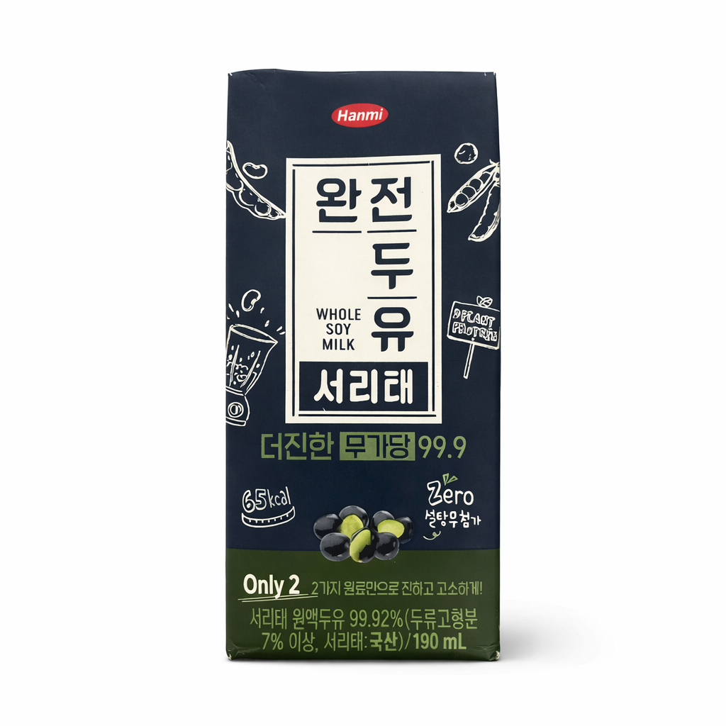 한미사이언스 완전두유 더진한 서리태 무가당 99.9 190ml x 80팩