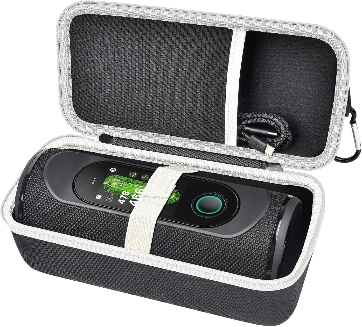 GWCASE 하드 캐리어 케이스, MiLESEEY GeneSonic Pro 골프 스피커 및 GPS 호환, 분리형 거리측정기용 여행용 수납 가방,