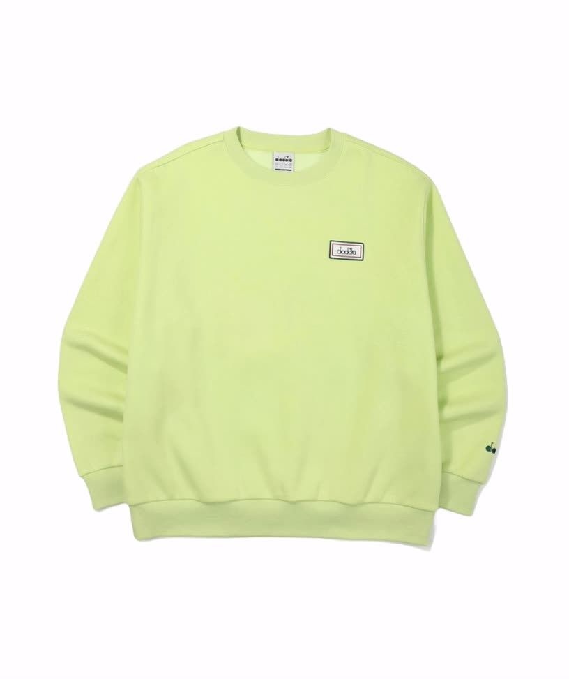 디아도라 diadora 컴피 기모 맨투맨 LIME D4423LFS96LMS 545607 [매장상품]