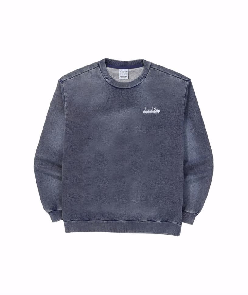 디아도라 diadora 스프레이 워싱 데님 맨투맨 DENIM D5323LFS18DNM 545119 [매장상품]