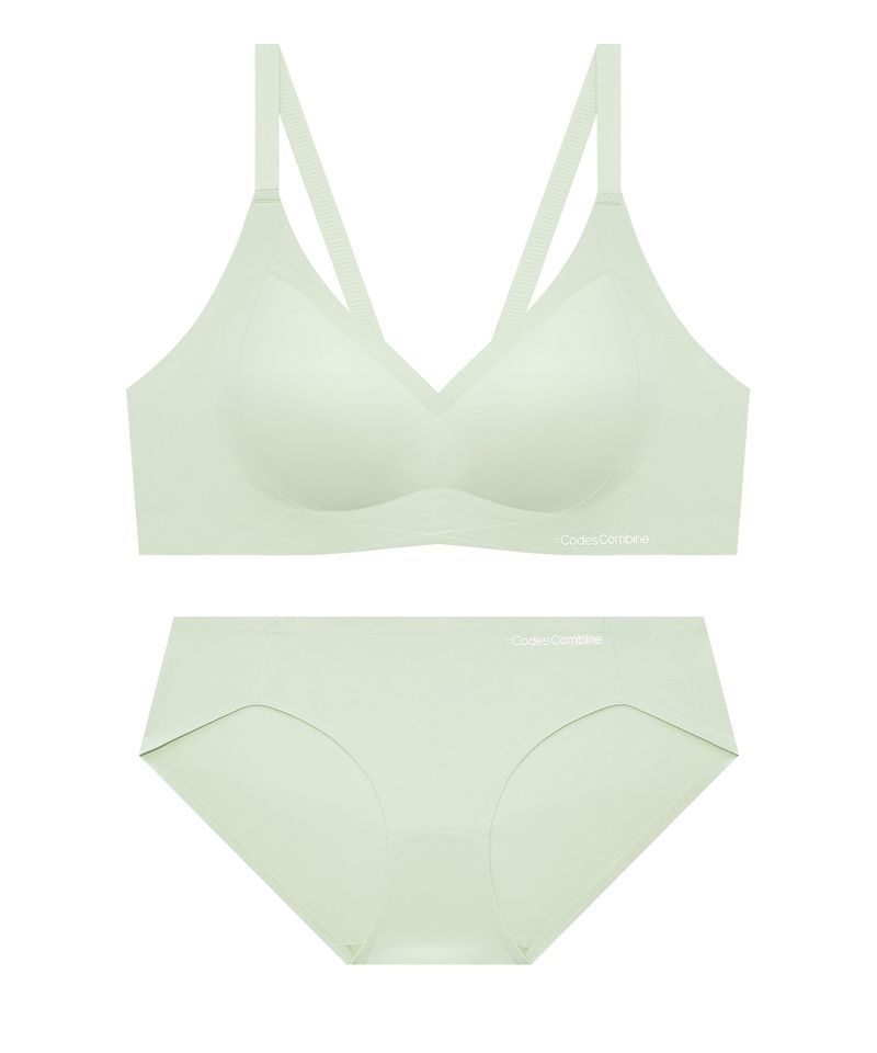코데즈컴바인 INNERWEAR 파워볼륨 심리스 노와이어 브라팬티 세트_라이트민트 CFWBR346LKH_PT346LKH 129523