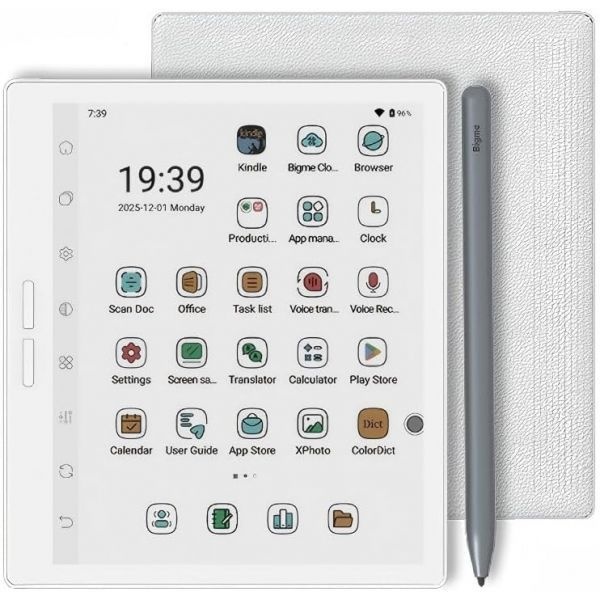 [해외] Bigme 빅미 B751C S 전자책 리더기 4GB 64GB 컬러 안드로이드 14 OS e페이퍼 태블릿 화이트 247232