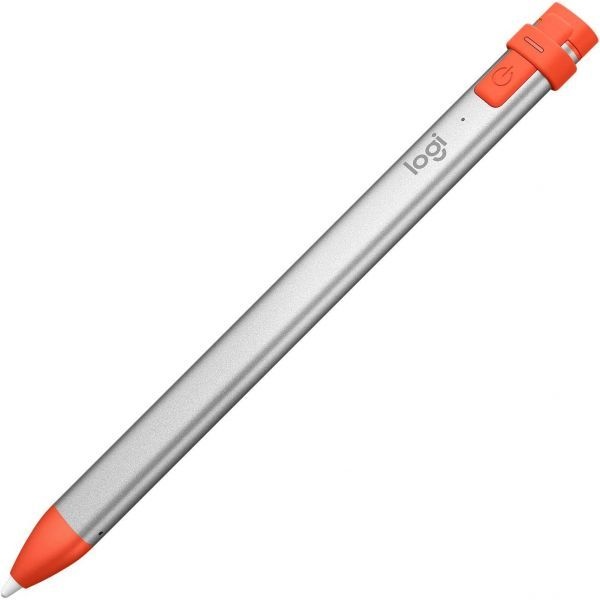 Logitech [해외] Apple Pencil 기술 미끄럼 방지 디자인 다이내믹 스마트 팁을 탑재한 Logitech 로지텍 Crayon 디지털 펜슬 2018년 출시 이
