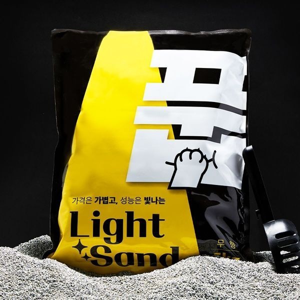 풉 라이트샌드 5kg 일반입자 벤토나이트 고양이모래 452476
