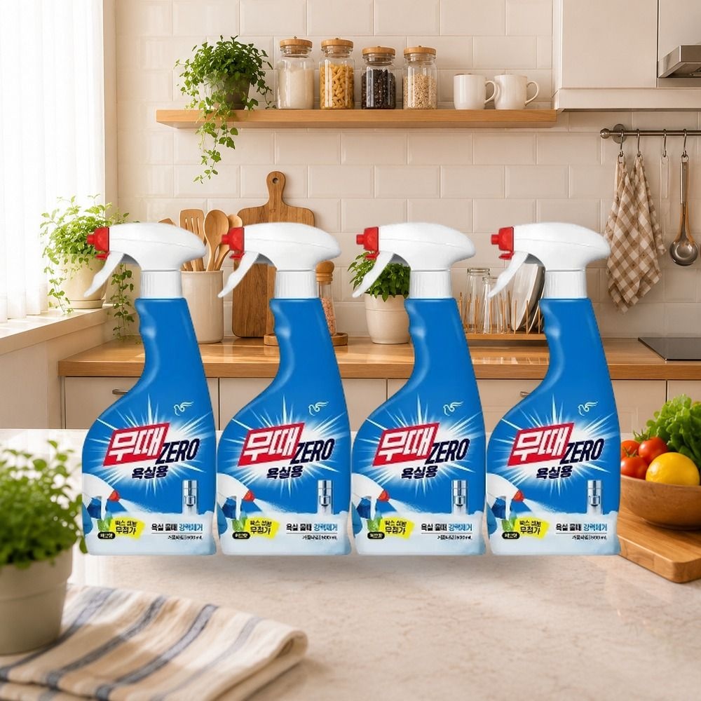 피죤 무때ZERO 욕실용 500ml 4개