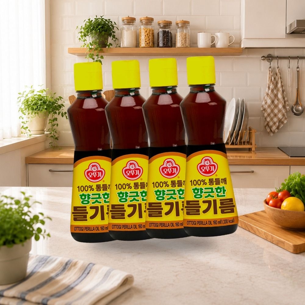향긋한들기름 160ML 4개