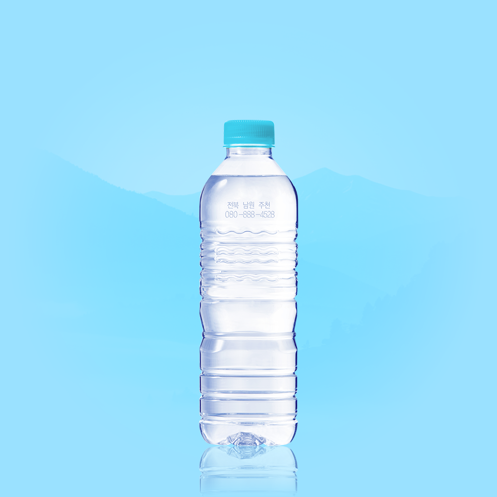 웅진식품 가야워터 먹는샘물 무라벨 500ml, 100개