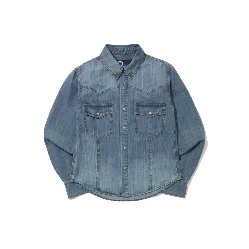penfield 우먼즈 워시드 데님 웨스턴 셔츠 스카이블루FR1WR10F
