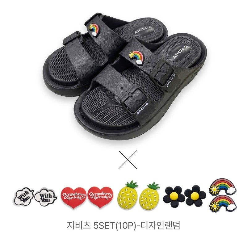 아치나인 아치나인 역대최다 Arch-9 기능성 슬리퍼_블랙+신발악세서리10P139327