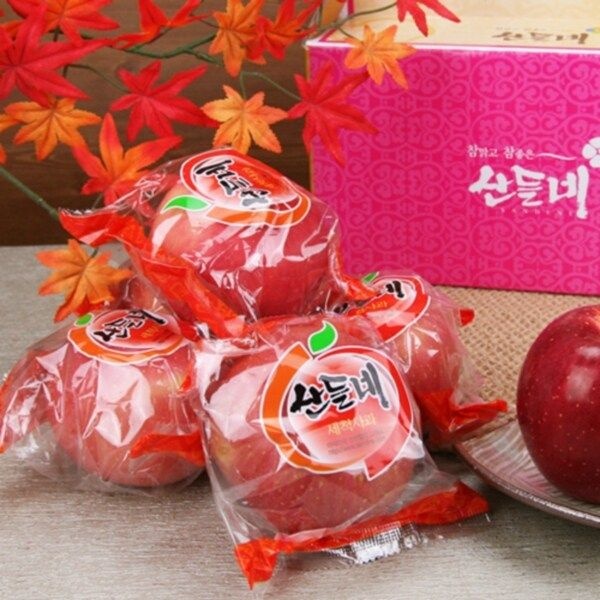[산들네] 껍질째 먹는 경북 세척사과 3kg 13과 x 2박스