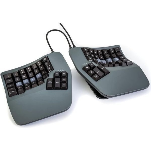 KINESIS [해외] KINESIS 키네시스 Advantage360 분할형 인체공학 키보드 USB C 기계식 스위치 완전 프로그래밍 가능 인체공학적 디자인