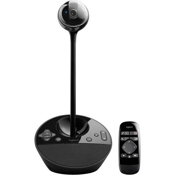 Logitech [해외] 로지텍 BCC950 데스크탑 화상 회의 솔루션 풀 HD 1080p B23 통화 고화질 웹캠 소음 감소 마이크가 내장된 스피커폰 Skype