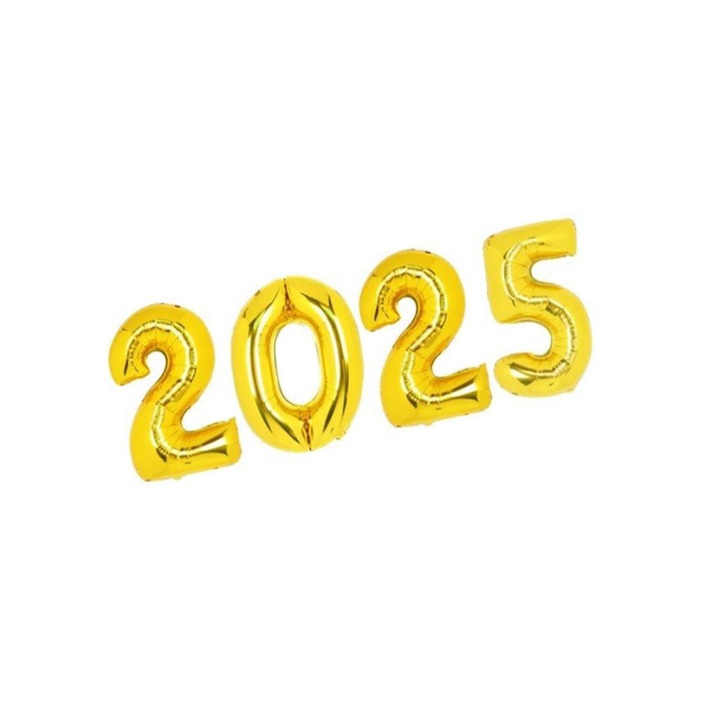 스토어협력사 서지스토어 숫자 풍선 중 골드 2025 파티용품 돌잔치풍선 연말파티