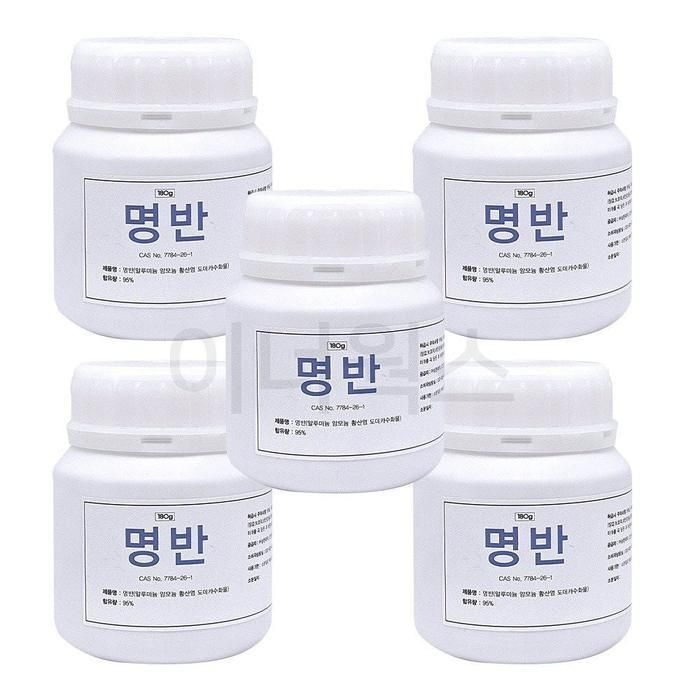 [룽스_6902]삼현제약 명반(백반) 백반가루 180g x 5개