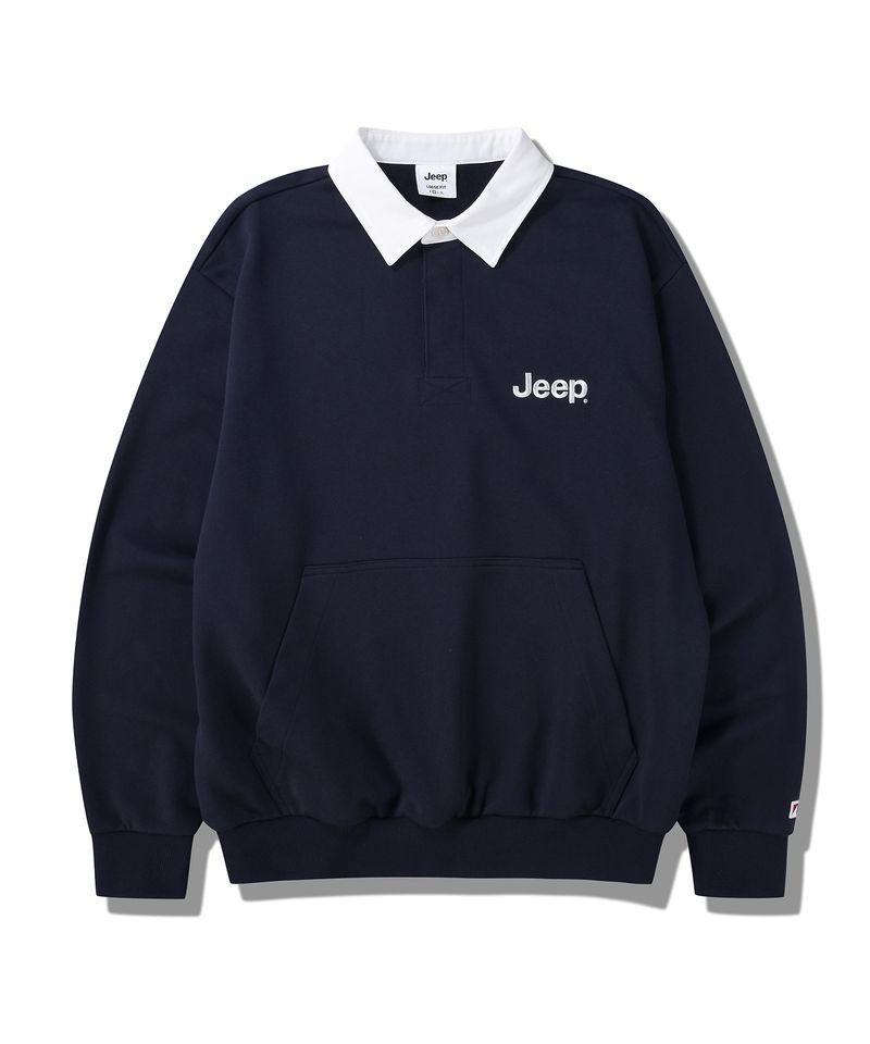 [매장정품] 지프 JEEP [기모]럭비 맨투맨 (JP5TSU724NA) JH97K1Y Y케이투 K2A9WN JP5TSU724NA