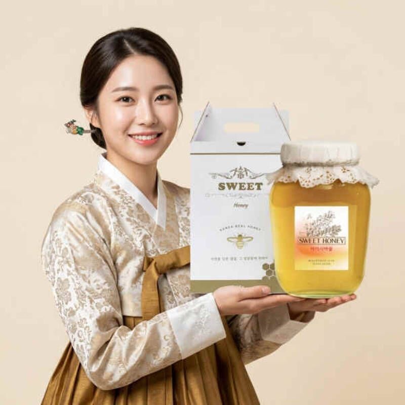 [햇꿀/이벤트] 스위트허니 100% 자연 국내산 벌꿀 2.4kg 아카시아 잡화 밤