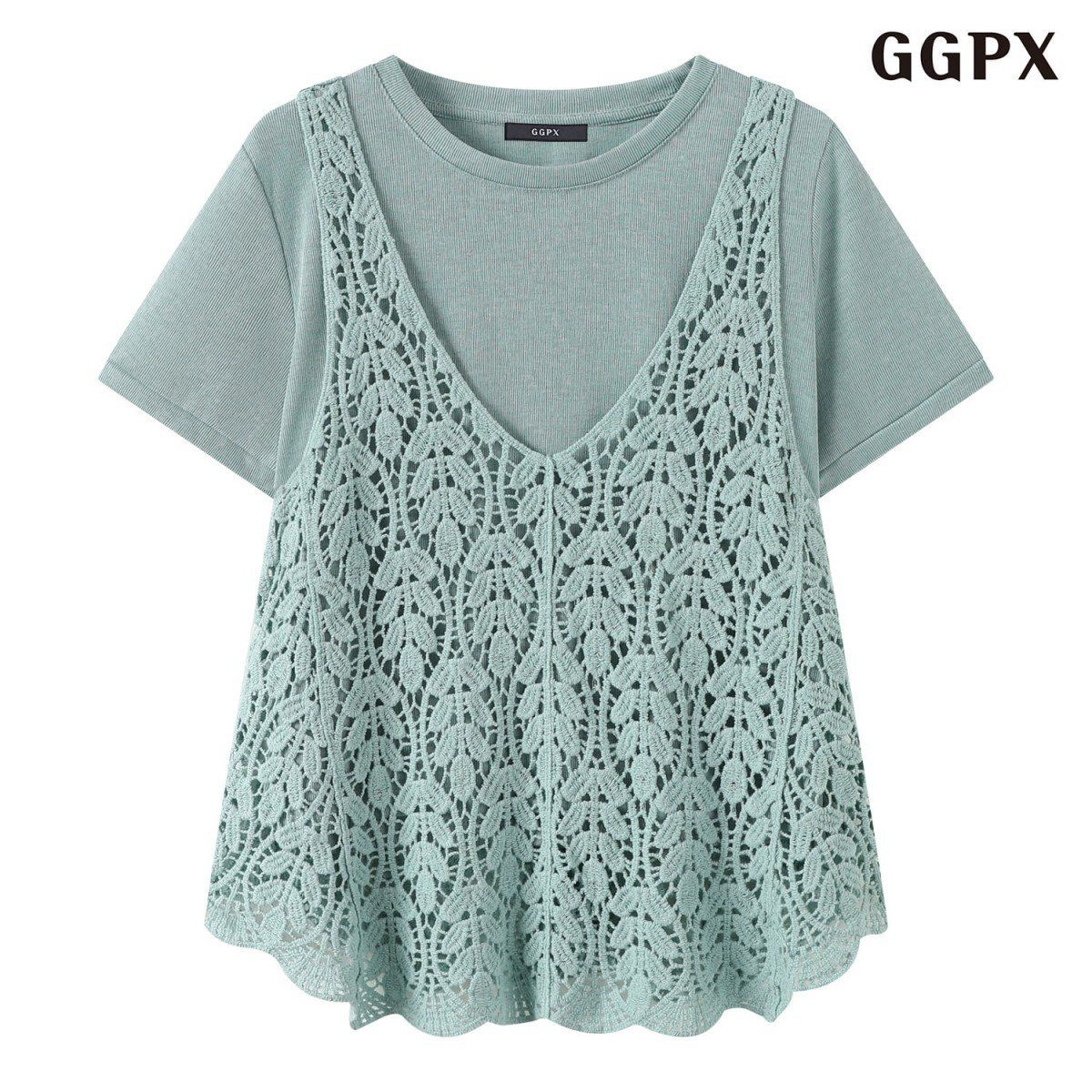 GGPX 썸머 뷔스티에 레이어드 세트 반팔 티셔츠 GQBLW066D 1370840