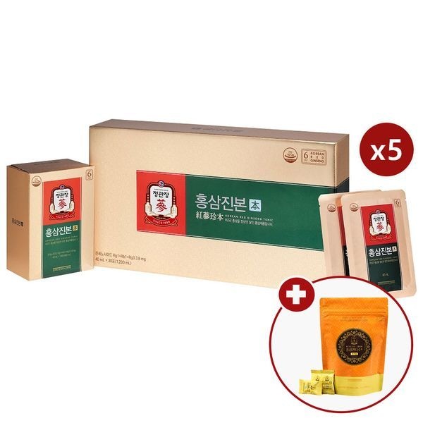 정관장 홍삼진본 40ml x 30포 5박스 (150일분)